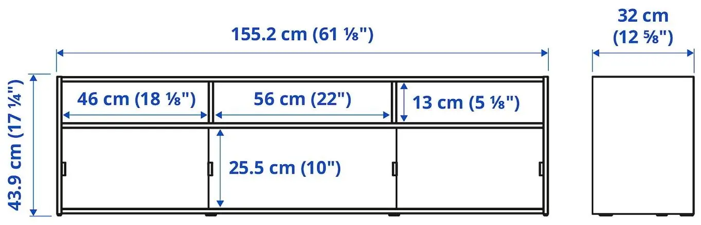 Living Ikea Havsta 233x32x96 (Gri)