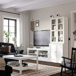 Living Ikea Havsta usi sticla 241x47x212 (Alb) Thumb