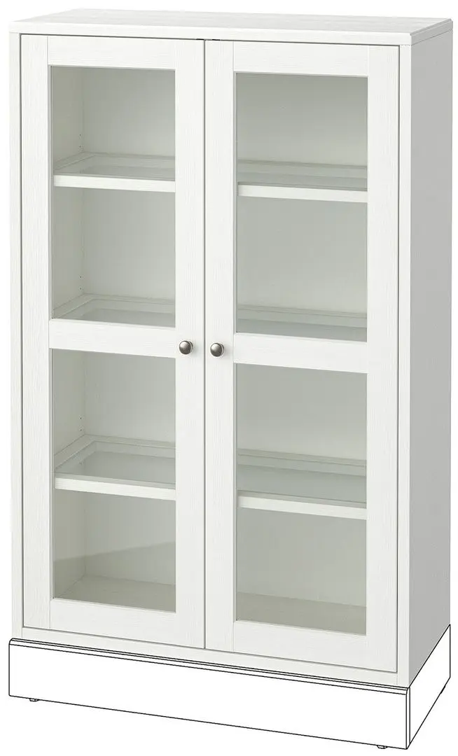 Living Ikea Havsta usi sticla 322x47x212 (Alb)