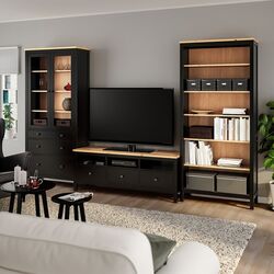 Living Ikea Hemnes 326x197 (Negru-maro/Maro-deschis) Thumb