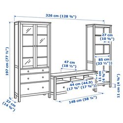 Living Ikea Hemnes 326x197 (Negru-maro/Maro-deschis) Thumb