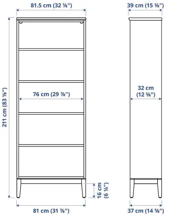 Гостиная Ikea Idanas со стеклом 325x40x211 (Белый)