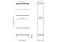 Living Ikea Idanas cu sticla 325x40x211cm (Maro inchis)