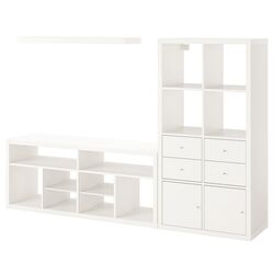 Living Ikea Kallax/Lack 224x39x147 (Alb) Thumb