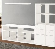 Living Ikea Kallax/Lack 224x39x147 (Alb)