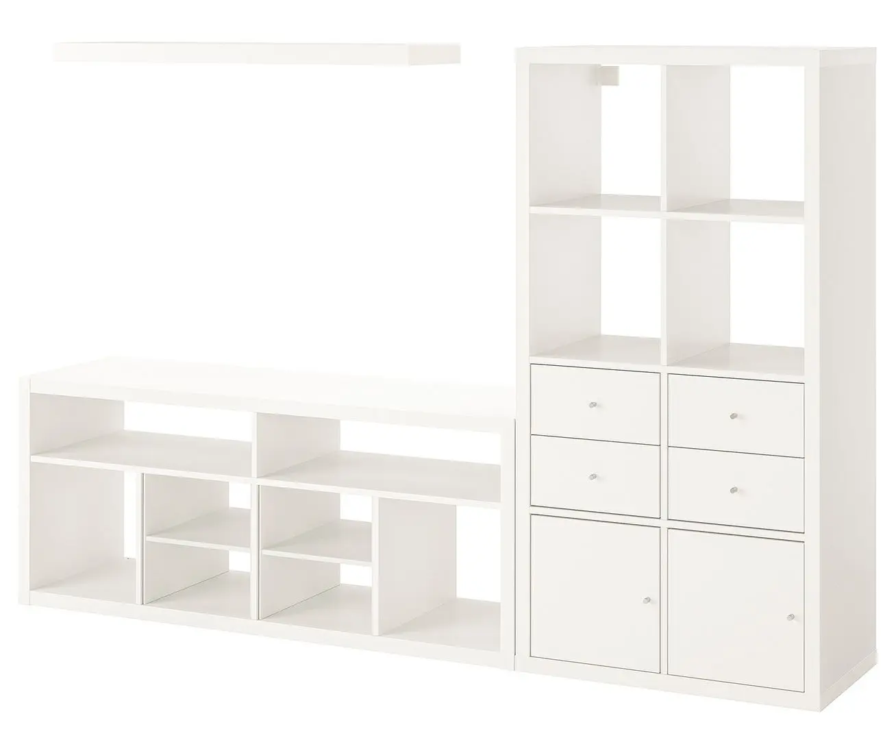 Living Ikea Kallax/Lack 224x39x147 (Alb)