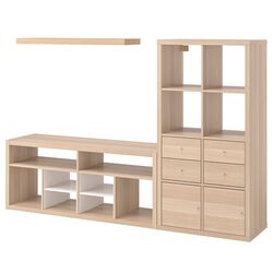 Living Ikea Kallax/Lack 224x39x147cm (Aspect stejar antichizat) Thumb