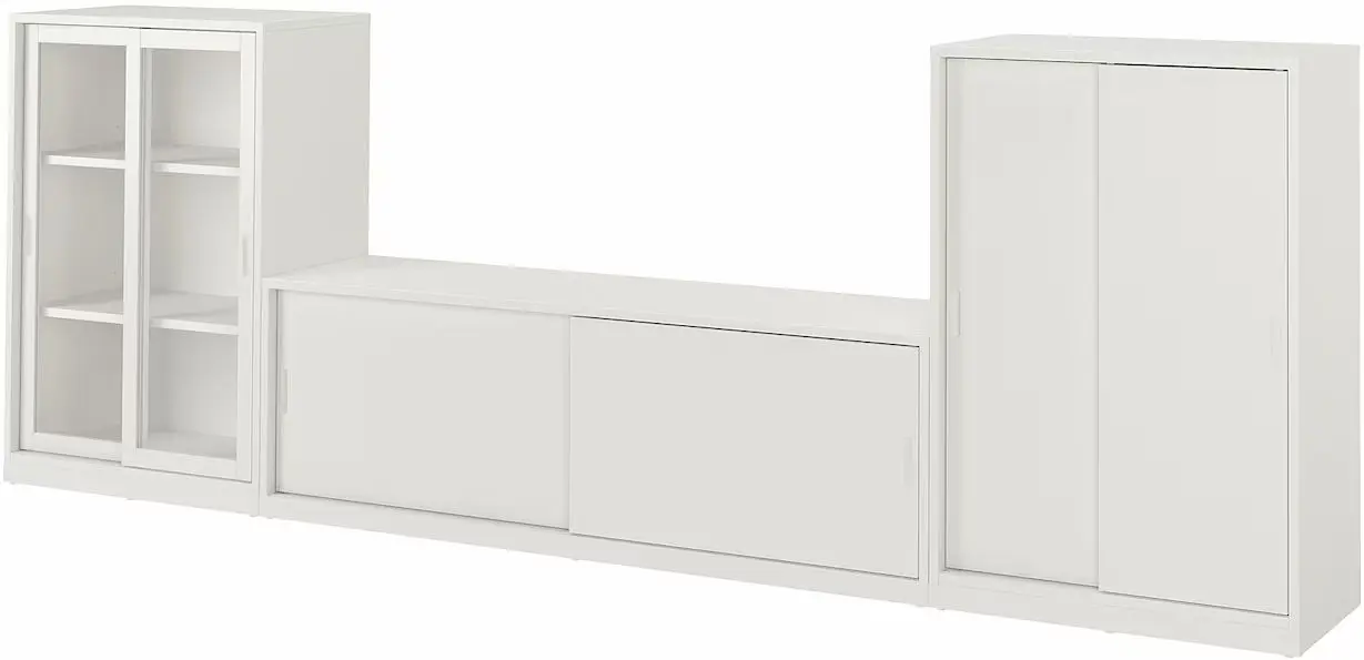 Living Ikea Tonstad usi glisante/sticla 339x37x116 (Alb)