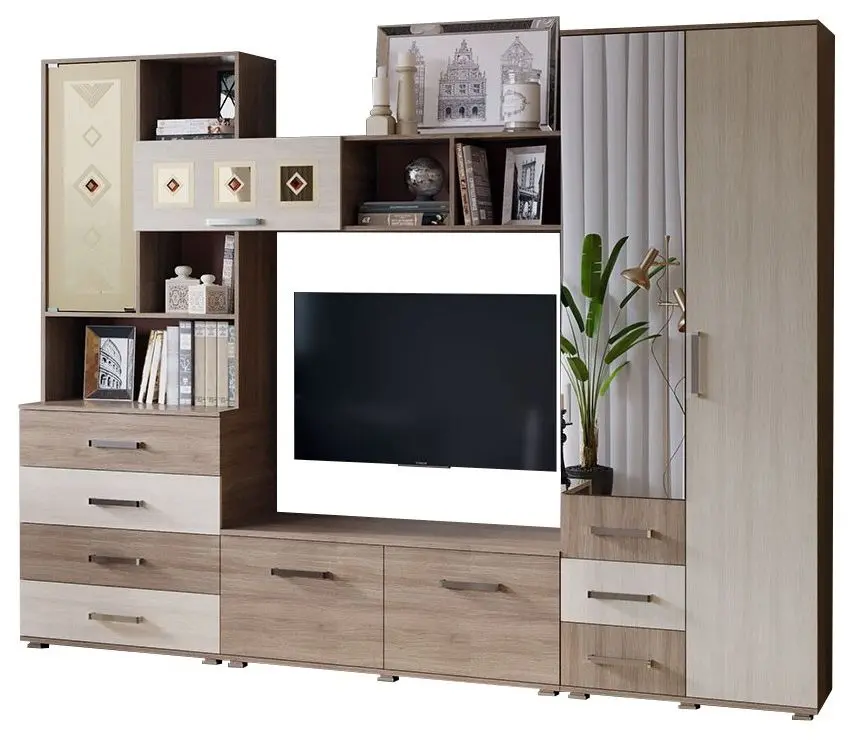 Гостиная Marcel Prod Bella 1 2.8m (Ash Shimo Light/Ash Shimo Dark) - 2