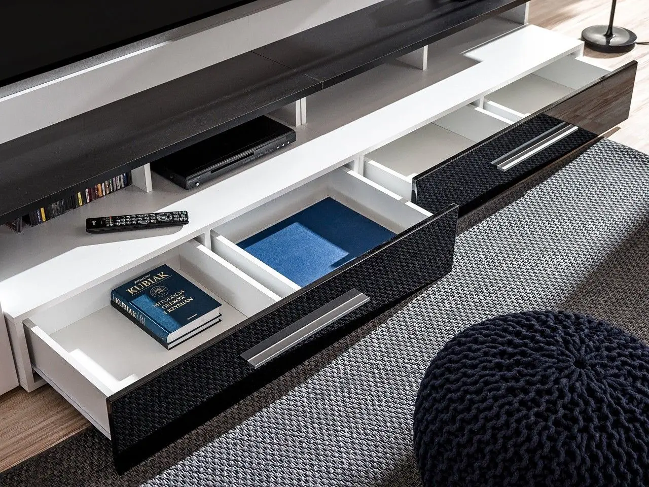 Гостиная Marcel Prod Camino 2.9m (White Gloss/Black Gloss)