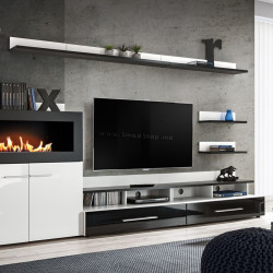 Гостиная Marcel Prod Camino 2.9m (White Gloss/Black Gloss)