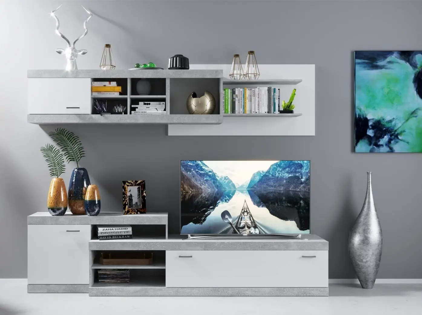 Living Marcel Prod Domino 2.5m (Gray/White)