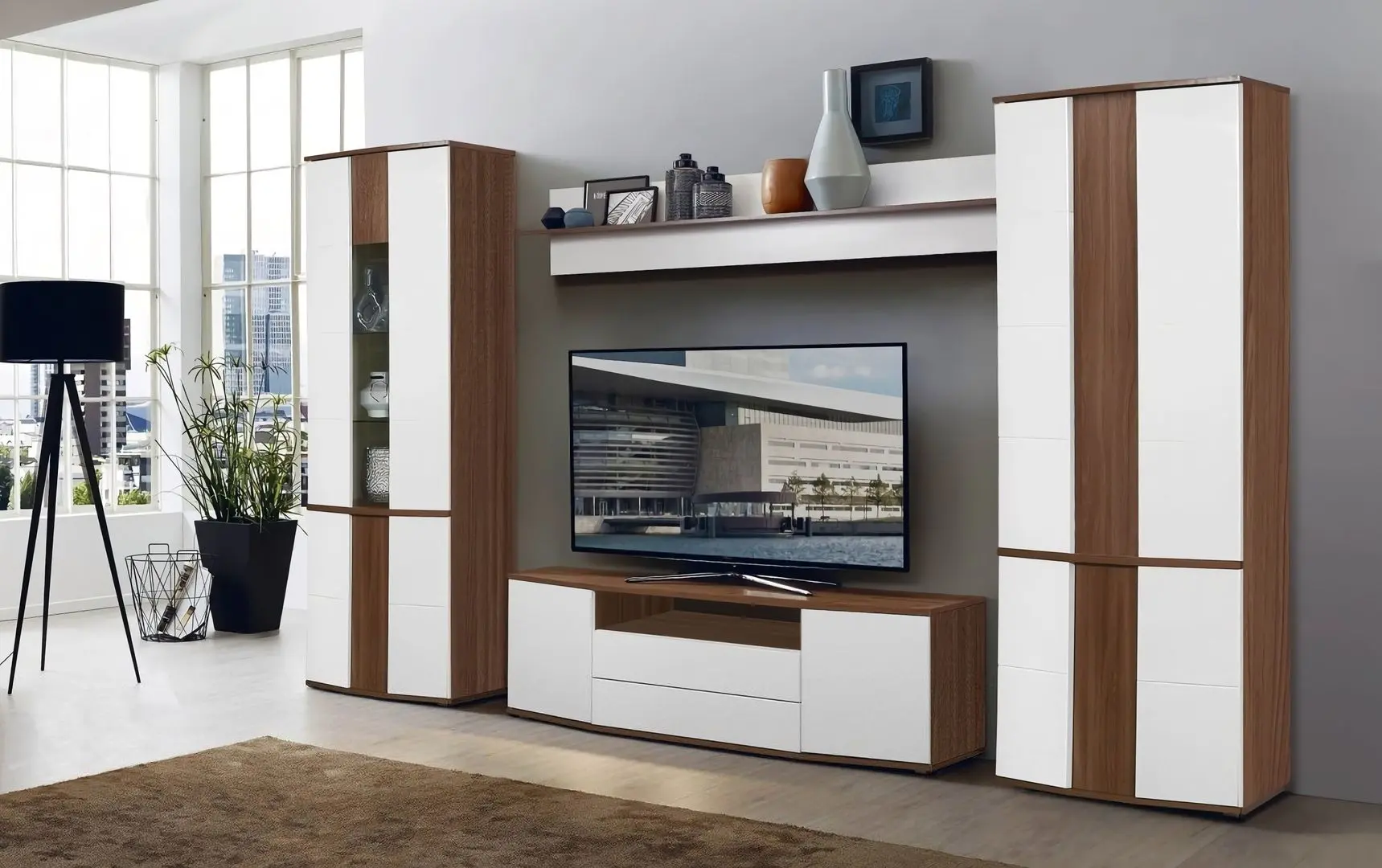 Гостиная Marcel Prod Dona 1 3.3м (White/Ash Shimo Dark)