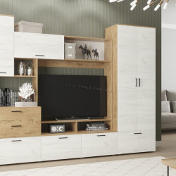 Гостиная Marcel Prod Dusea 2.5м (Craft Oak Golden/Craft Oak White)