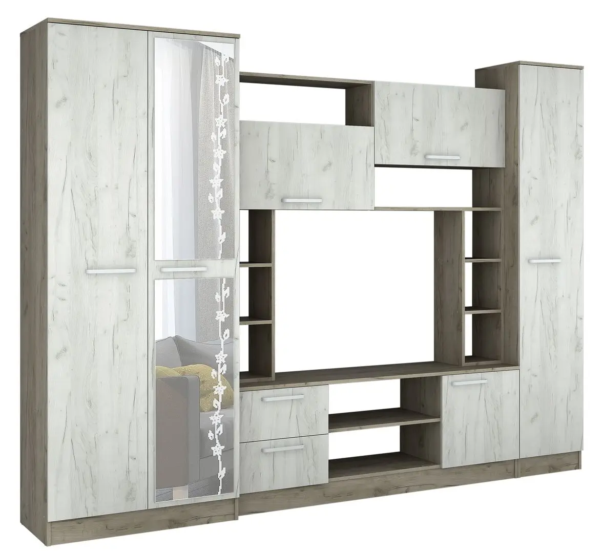 Гостиная Marcel Prod Flora 2.7m (Craft Oak White/Craft Oak Gray)