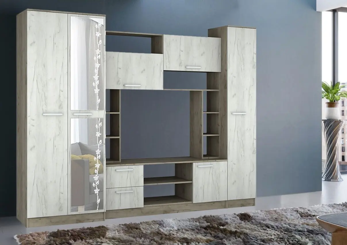 Гостиная Marcel Prod Flora 2.7m (Craft Oak White/Craft Oak Gray)