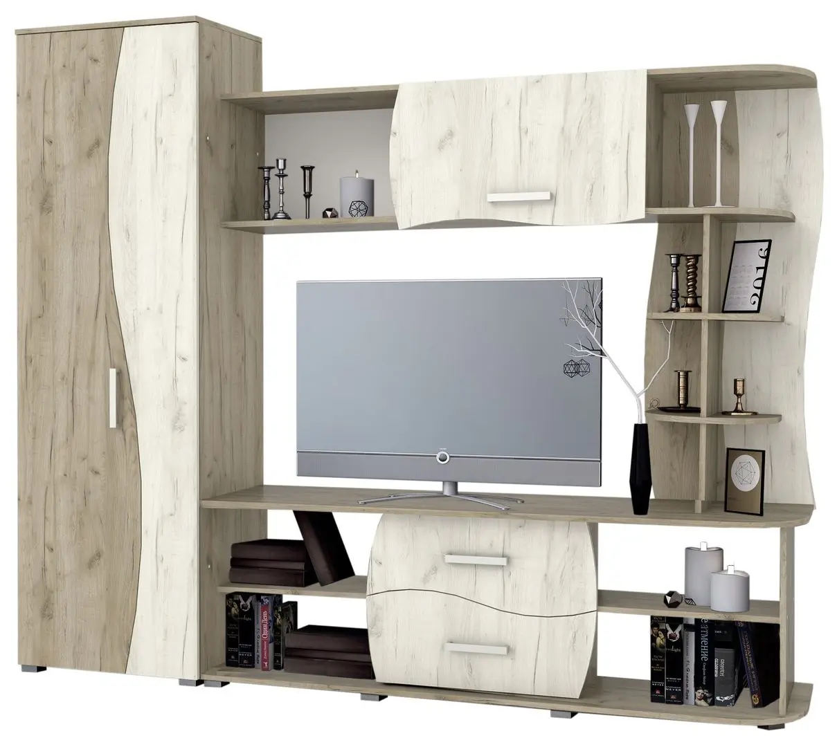 Living Marcel Prod Kapri 2.2m (Craft Oak Gray/Craft Oak White)