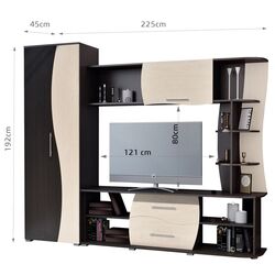 Гостиная Marcel Prod Kapri RO 2.2m (Wenge/Birch) Thumb