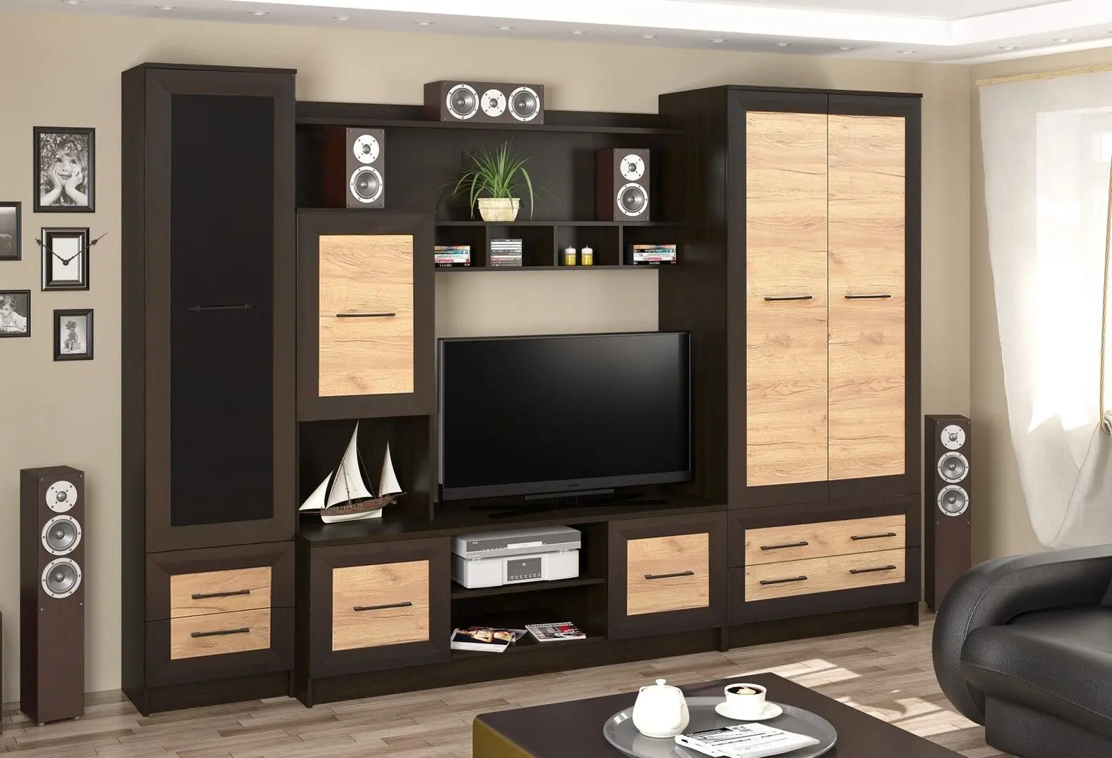 Living Marcel Prod Kaspiy 3m (Craft Oak Golden/Wenge)