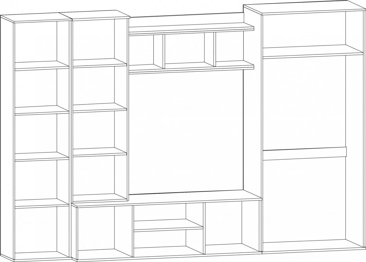 Гостиная Marcel Prod Kongo 3m (Wenge/Sonoma Oak)