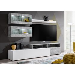 Гостиная Marcel Prod Light 2.1m (White Gloss/Gray) Thumb