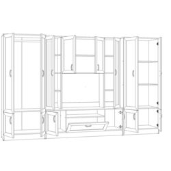 Гостиная Marcel Prod Natalia 3.2m (Ash Asahi/Wenge) Thumb