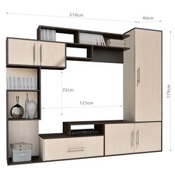 Гостиная Marcel Prod Pekin RO 2.1m (Wenge/Birch) Thumb