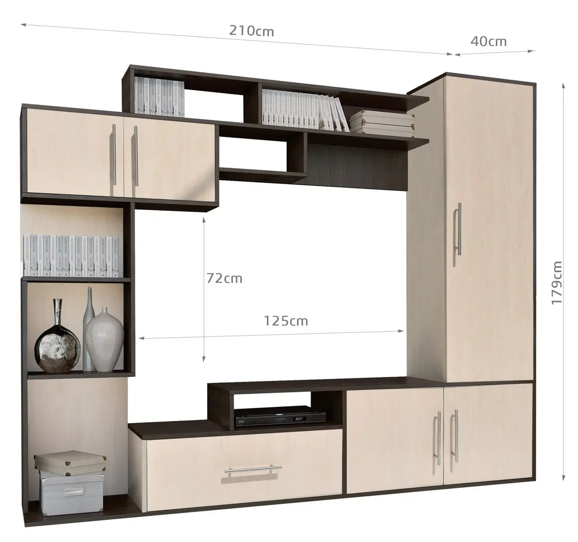 Гостиная Marcel Prod Pekin RO 2.1m (Wenge/Birch)