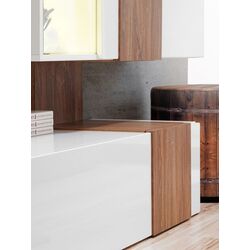 Гостиная Marcel Prod Quill 2.5м (White Gloss/Walnut) Thumb