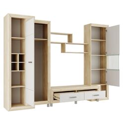 Гостиная Marcel Prod Sicilia 2.6m (White Gloss/Sonoma Oak) Thumb