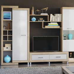 Гостиная Marcel Prod Sicilia 2.6m (White Gloss/Sonoma Oak)