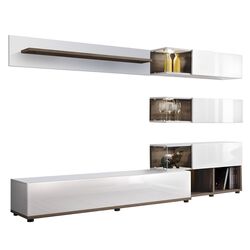 Гостиная Marcel Prod Silk 2.4м (White Gloss/White) Thumb