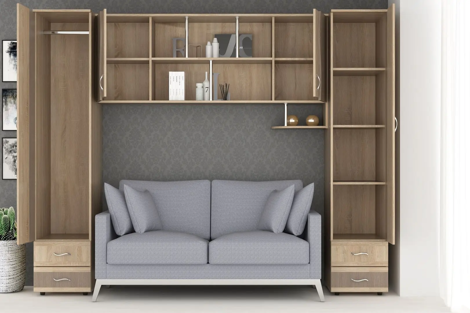 Гостиная Marcel Prod Tineret Lory I (Sonoma Oak/Sonoma Oak Truffle)