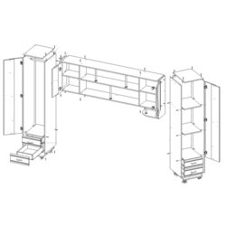 Living Marcel Prod Tineret Lory I (Wenge/Birch) Thumb