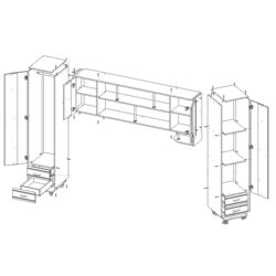 Living Marcel Prod Tineret Lory II (Wenge/Birch) Thumb
