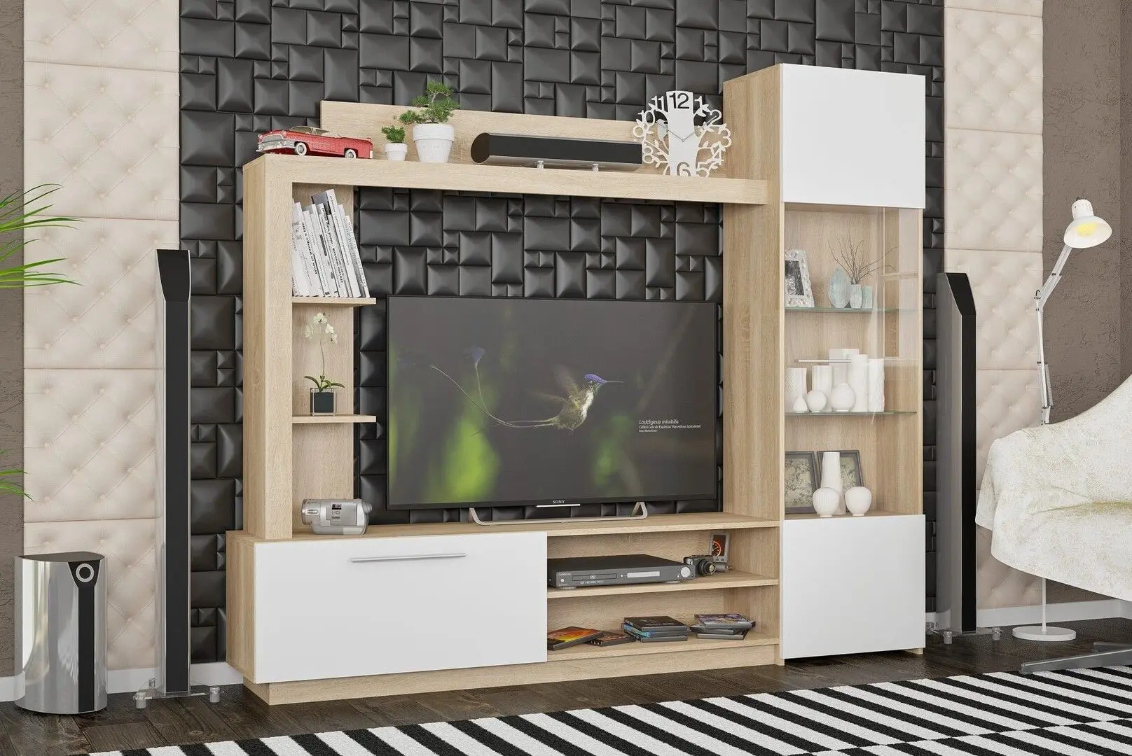 Гостиная Marcel Prod Trento 2м (Sonoma Oak/White)