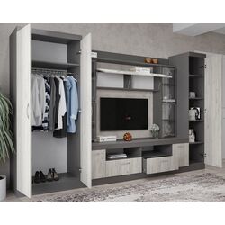 Living МЛ-мебель ML-2 (Anthracite/Craft Oak White) Thumb