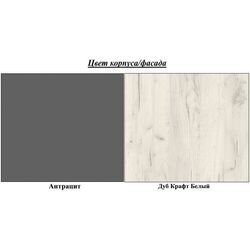 Living МЛ-мебель ML-2 (Anthracite/Craft Oak White) Thumb