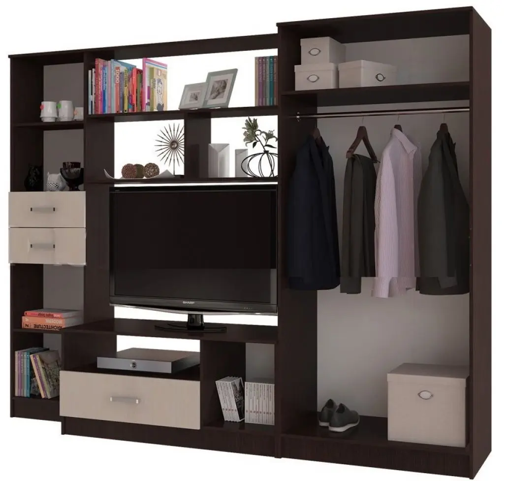 Гостиная Миф Мечта Венге/Дуб Беленый (с узором) - 2