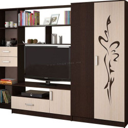 Гостиная Миф Мечта Венге/Дуб Беленый (с узором)