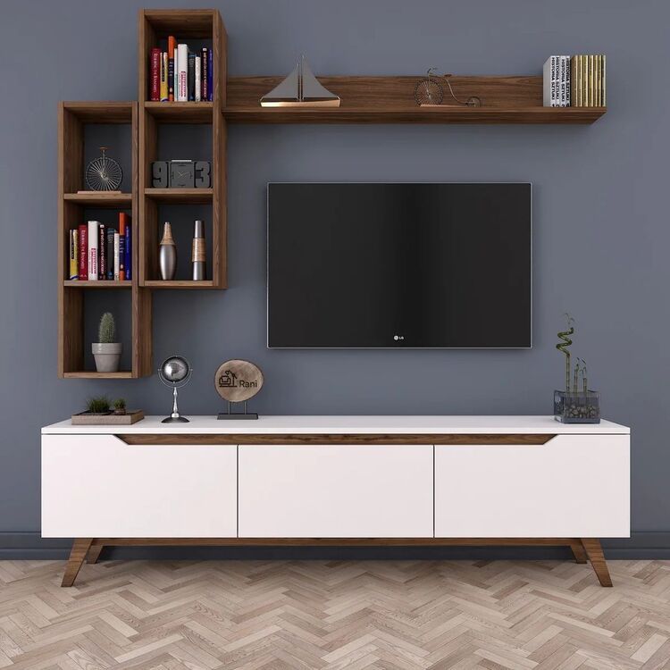 Living Mirage Meble D1/M16 (White/Miniature Walnut)