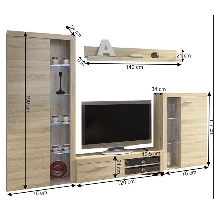 Гостиная Mobhaus Rochester (Sonoma Oak)