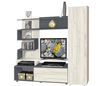 Living Modern Bari (Anthracite/Craft Oak White)