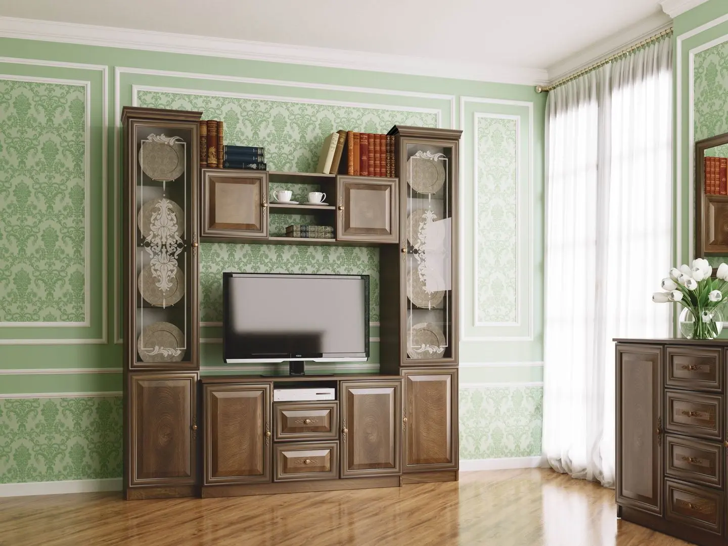 Living Олмеко Gabriella 06.87 (Cagliari Oak/Cognac Oak) - 2