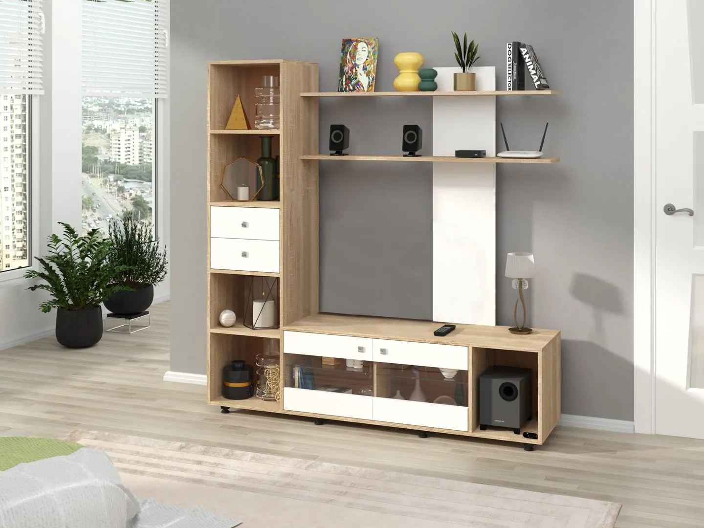 Living Пехотин Malta (Sonoma Oak/White)