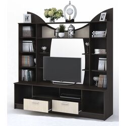 Sectiunea centrala Стендмебель Olbiya (Belfort Oak/Wenge) Thumb