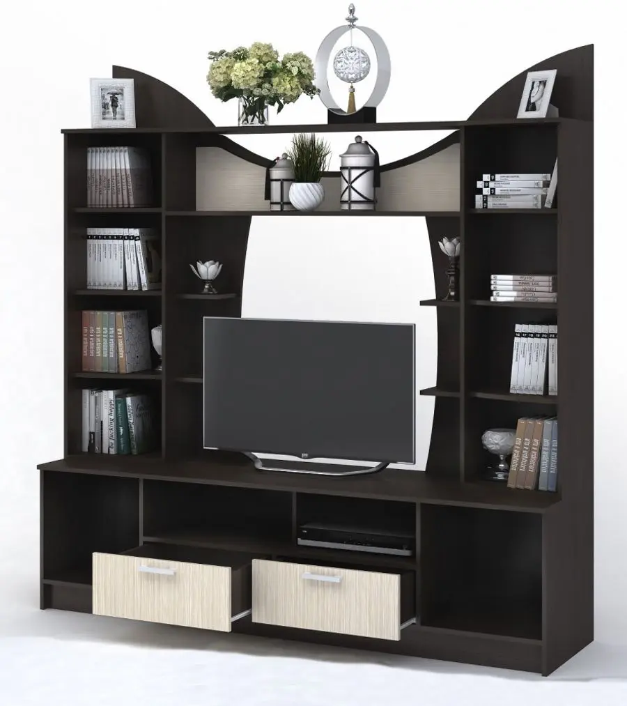 Sectiunea centrala Стендмебель Olbiya (Belfort Oak/Wenge) - 2