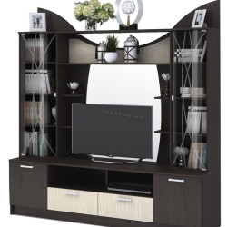 Sectiunea centrala Стендмебель Olbiya (Belfort Oak/Wenge)