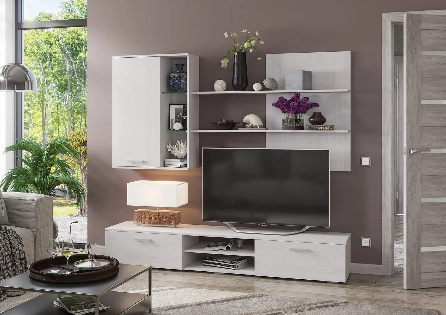 Living Стендмебель Ingrid 2.0m (Ash Anchor Light)