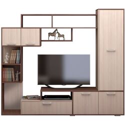 Living Стендмебель Kapri 2.1m (Ash Shimo Dark/Ash Shimo Light) Thumb